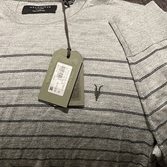 NWT ALLSAINTS MODE MERINO STRIPE C
OG GREY MOULINE 100% merino wool XL new/ tag - Picture 9 of 11